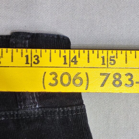 Buffalo Iron corduroy pants women's size 8X32 black mid-rise slim fit - Picture 7 of 11